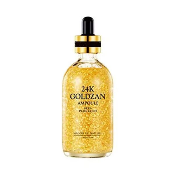 24K Goldzan Facial Serum Ampoule Pure Gold 99.9% Maison De Nature 100 ml - Shopping Global