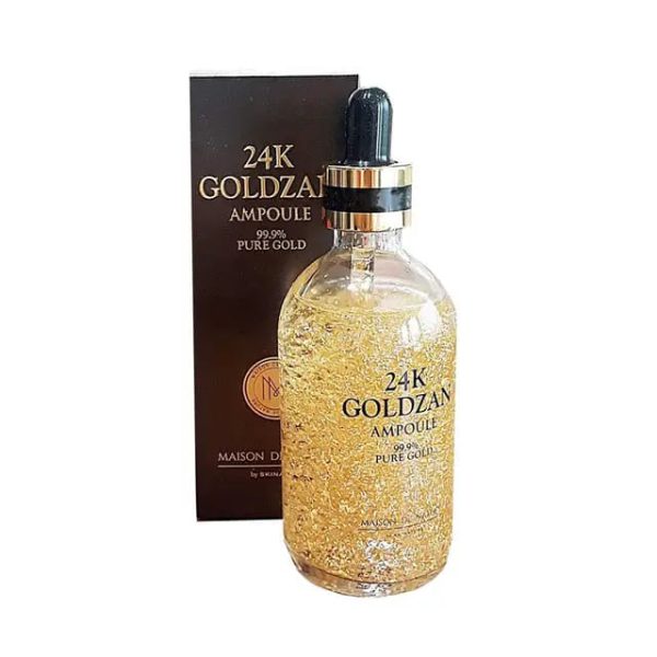 24K Goldzan Facial Serum Ampoule Pure Gold 99.9% Maison De Nature 100 ml - Shopping Global