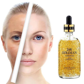 24K Goldzan Facial Serum Ampoule Pure Gold 99.9% Maison De Nature 100 ml - Shopping Global