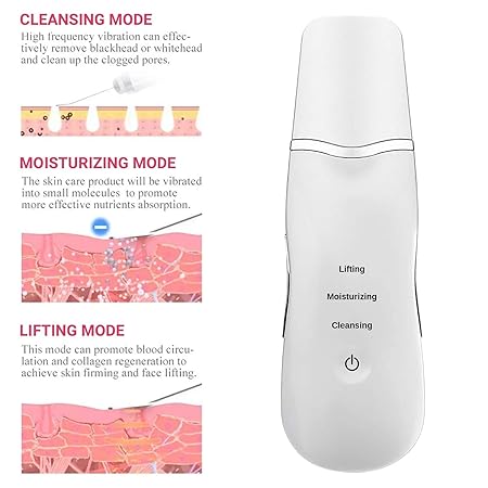 Cleansing Skin Dirt Machine & Skincare ProductsBlackhead Shovel Machine For Facial Skin Scrubber Lifting Moisturizing | Blackhead Remover Facial Cleansing Tool (white) - Shopping Global