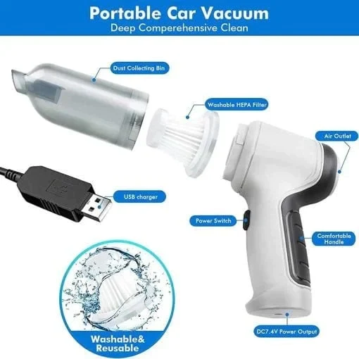 3 In 1 Portable & Multifunctional Vacuum Cleaner - Shopping Global