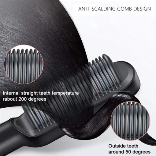 2-in-1 HAIR STRAIGHTENER COMB - Shopping Global