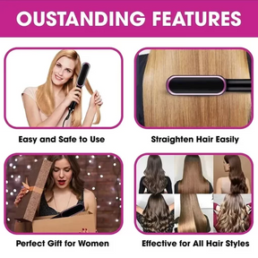 2-in-1 HAIR STRAIGHTENER COMB - Shopping Global