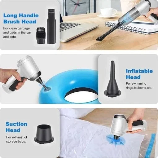 3 In 1 Portable & Multifunctional Vacuum Cleaner - Shopping Global