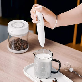 Usb Rechargeable Coffee Blender Mixer Foamer Food Blender |&nbsp;Handheld Electric Milk Frother Whisk Egg Beater - Shopping Global