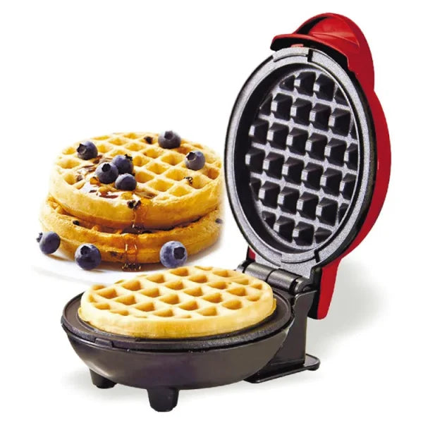 Mini Waffle Maker Breakfast Machine Non Stick Easy Clean&nbsp;| A Versatile Mini Waffle Maker With A Non-Stick Surface For Quick Breakfasts, Snacks And Desserts - Compact Roaster - Shopping Global