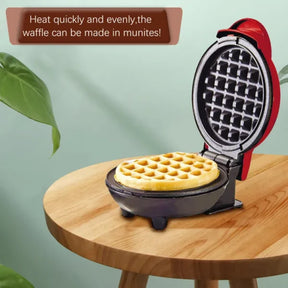 Mini Waffle Maker Breakfast Machine Non Stick Easy Clean&nbsp;| A Versatile Mini Waffle Maker With A Non-Stick Surface For Quick Breakfasts, Snacks And Desserts - Compact Roaster - Shopping Global