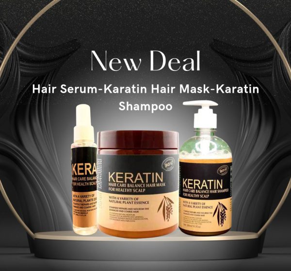 New Deal: Pack of 3 Keratin Hair Care Products - Shopping Global