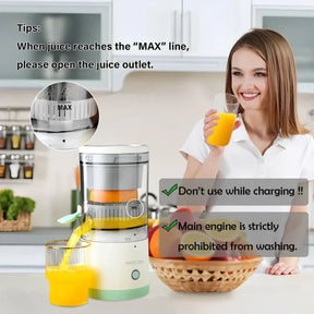 Portable Electric Citrus Juicer Rechargeable Hands | Juice Extractor | Juice Blender | Orange, Lemon Juicer And Squeezer - Shopping Global