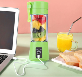 Portable Juicer Blender - 380ml Capacity, 6 Blades - Usb Chargeable Juicer Blender 6 Blades 380ml Fruit Vegetable Blender (random Color) - Shopping Global