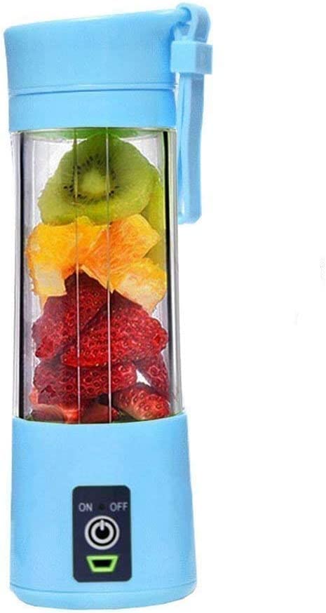 Portable Juicer Blender - 380ml Capacity, 6 Blades - Usb Chargeable Juicer Blender 6 Blades 380ml Fruit Vegetable Blender (random Color) - Shopping Global