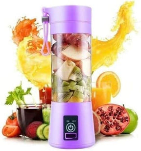 Portable Juicer Blender - 380ml Capacity, 6 Blades - Usb Chargeable Juicer Blender 6 Blades 380ml Fruit Vegetable Blender (random Color) - Shopping Global